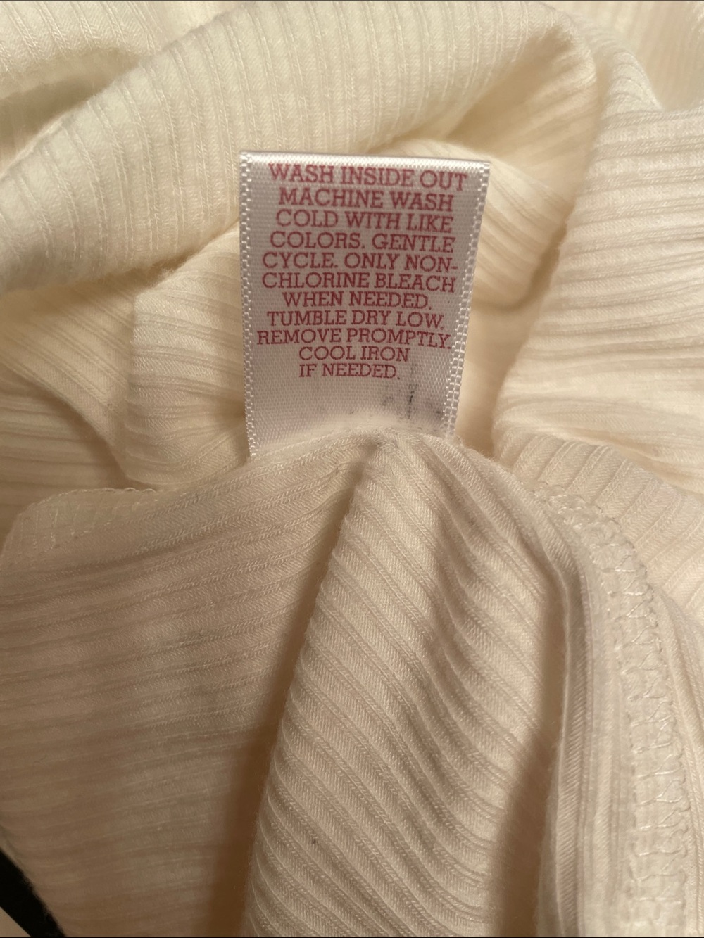 SO Cream Ribbed V-Neck Cold-Shoulder Top - Picture 11 of 11